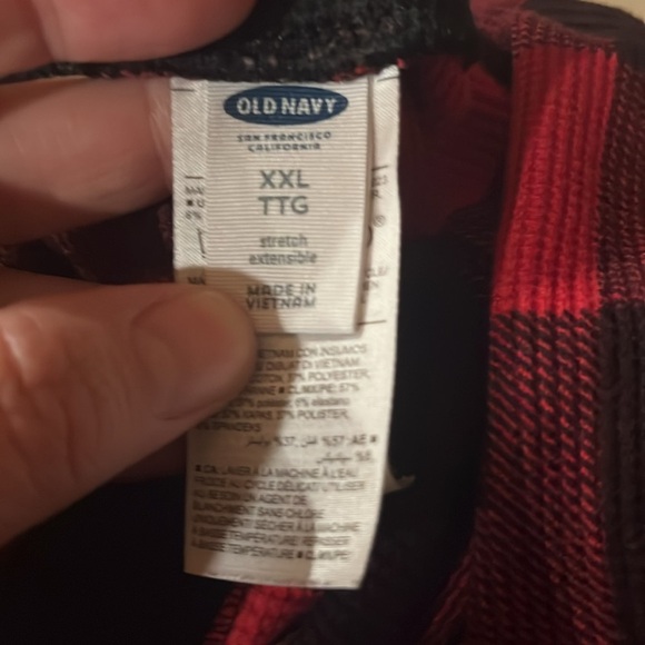 Old navy women’s thermal 2 piece red buffalo print sleep set size XXL. - Picture 10 of 11